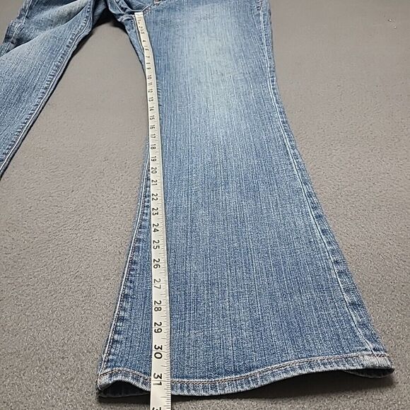 Old Navy The Dreamer Womens Jeans 10 Reg Boot Flare Light Blue Stretch Denim - Picture 2 of 9